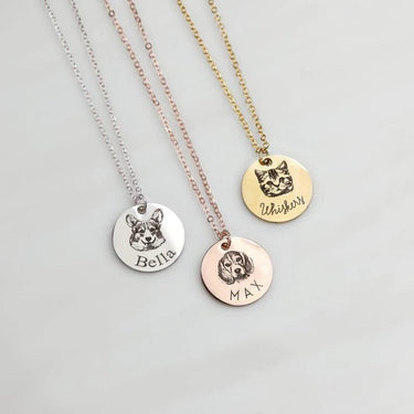 PetShots Personalized Necklace Necklaces KittyNook Cat Company